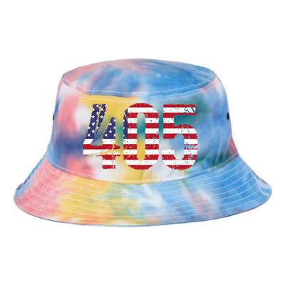 405 Oklahoma Area Code Tie Dye Newport Bucket Hat