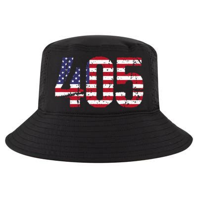 405 Oklahoma Area Code Cool Comfort Performance Bucket Hat