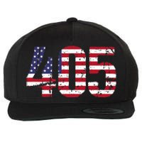 405 Oklahoma Area Code Wool Snapback Cap