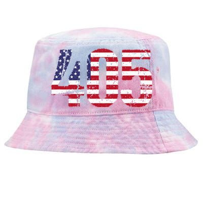 405 Oklahoma Area Code Tie-Dyed Bucket Hat