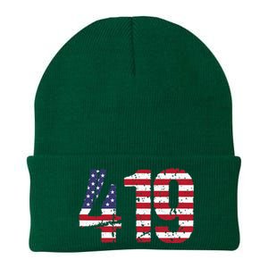 419 Ohio Area Code Knit Cap Winter Beanie