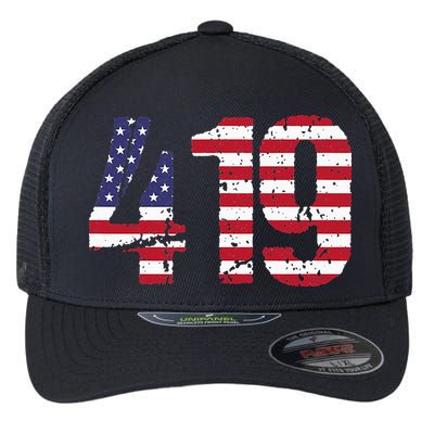 419 Ohio Area Code Flexfit Unipanel Trucker Cap