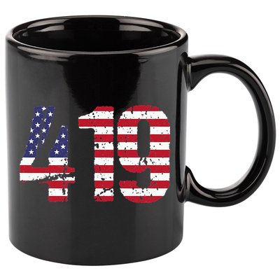 419 Ohio Area Code 11oz C Handle Ceramic Mug