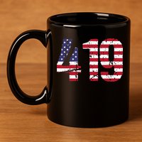 419 Ohio Area Code 11oz C Handle Ceramic Mug