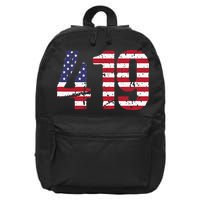 419 Ohio Area Code 16 in Basic Backpack