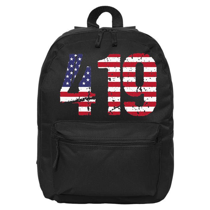 419 Ohio Area Code 16 in Basic Backpack