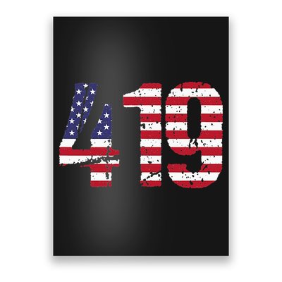 419 Ohio Area Code Poster