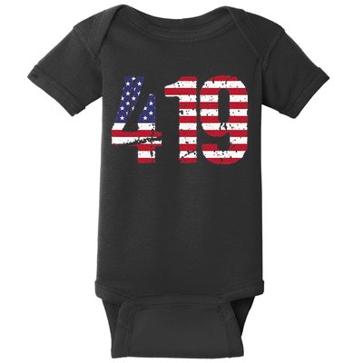 419 Ohio Area Code Baby Bodysuit
