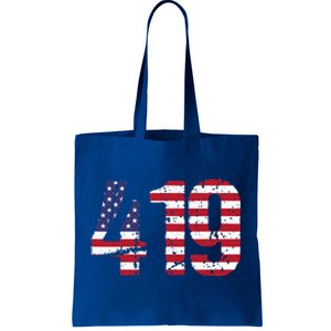 419 Ohio Area Code Tote Bag