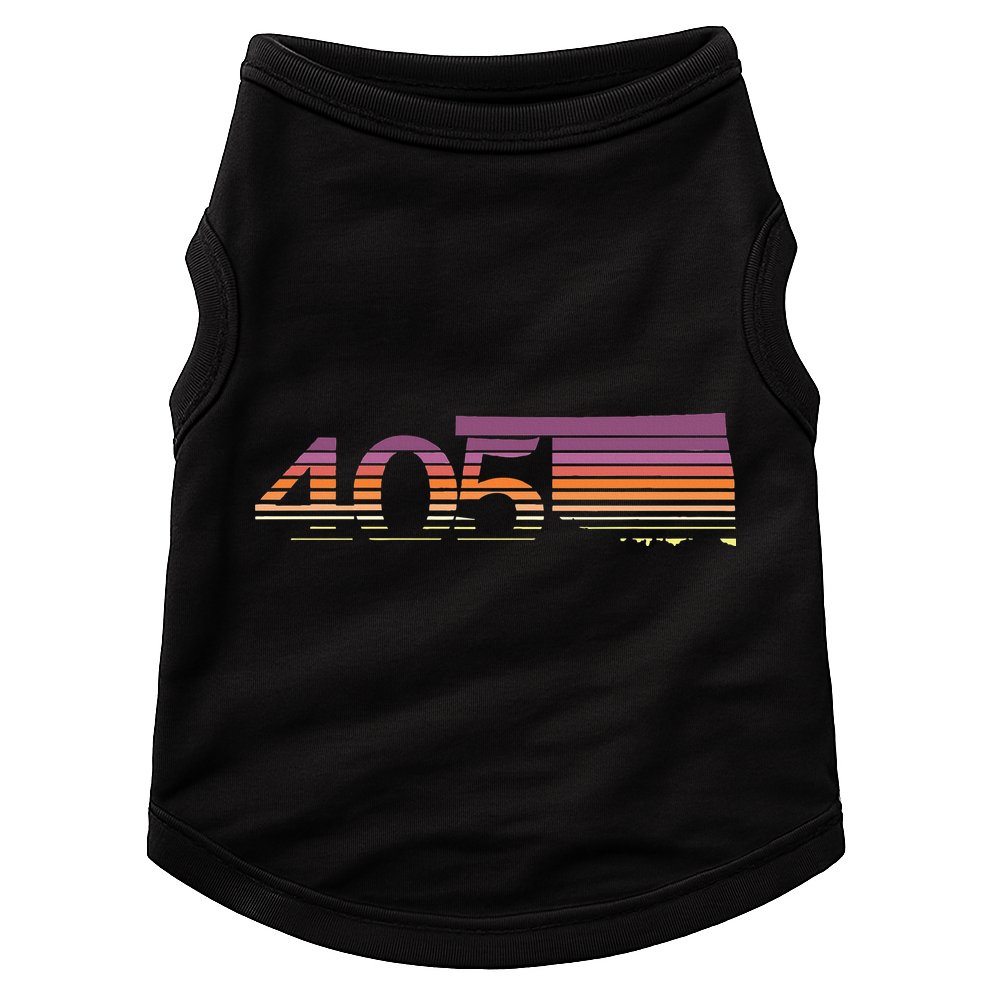 405 Oklahoma City Souvenir Gift Okc Doggie Tank
