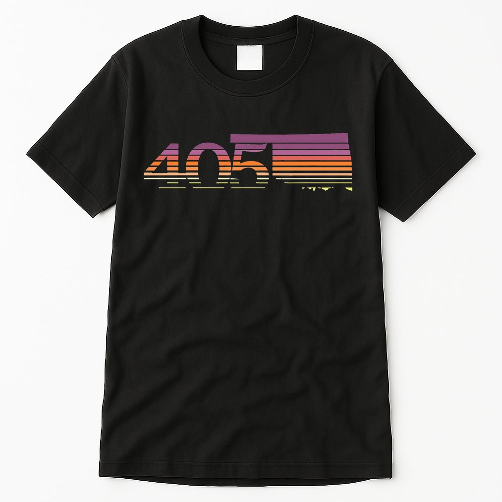 405 Oklahoma City Souvenir Gift Okc Tall T-Shirt