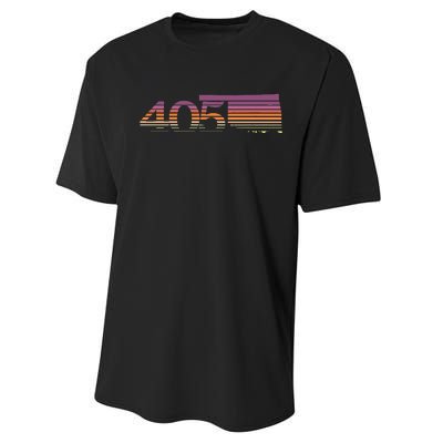 405 Oklahoma City Souvenir Gift Okc Performance Sprint T-Shirt