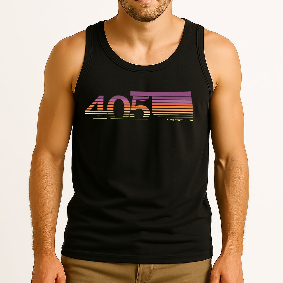 405 Oklahoma City Souvenir Gift Okc Tank Top