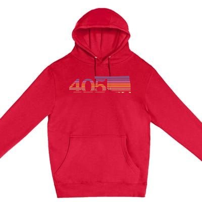 405 Oklahoma City Souvenir Gift Okc Premium Pullover Hoodie