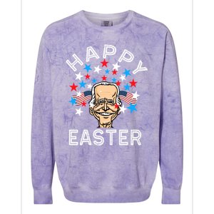 4th Of Easter Funny Happy 4th July Anti Joe Biden Cute Gift Colorblast Crewneck Sweatshirt