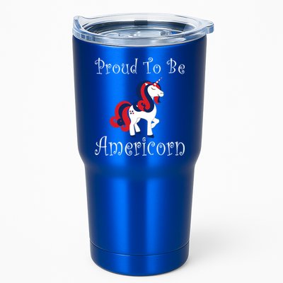 4th Of July Unicorn Patriotic Usa Proud To Be American Gift Tumbler