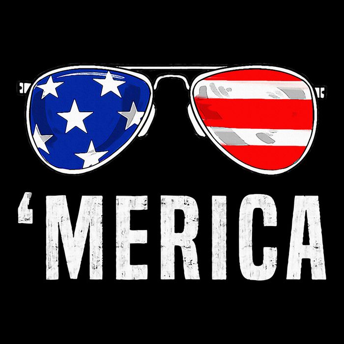 4th Of July Merica American Flag Sunglasses Cooling Performance Crew T-Shirt