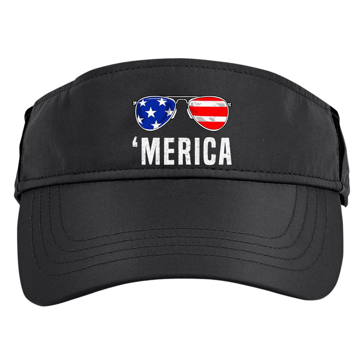 4th Of July Merica American Flag Sunglasses Adult Drive Performance Visor