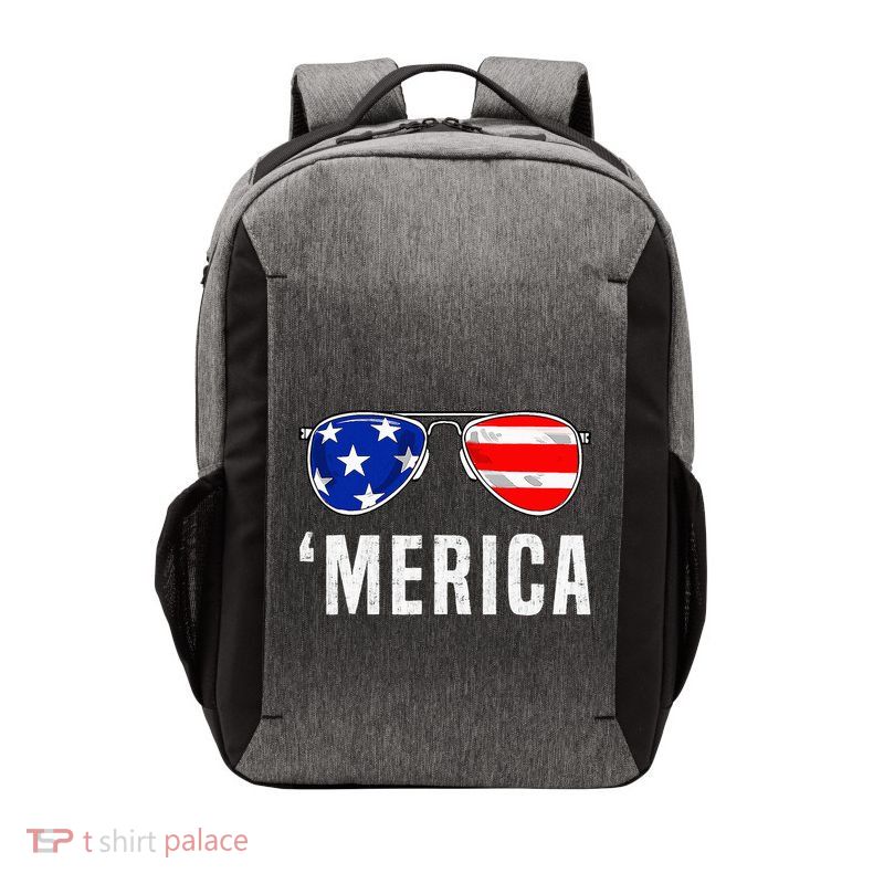 4th Of July Merica American Flag Sunglasses Vector Backpack