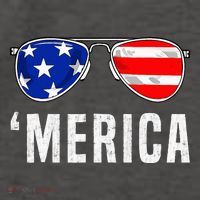 4th Of July Merica American Flag Sunglasses Vector Backpack