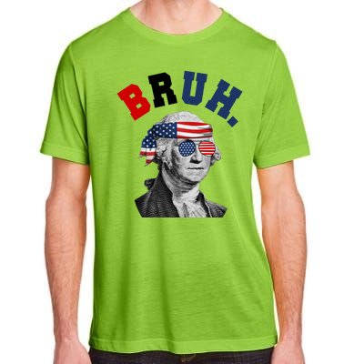 4th Of July George Washington Bruh Usa Funny Festive Adult ChromaSoft Performance T-Shirt