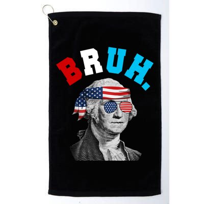 4th Of July George Washington Bruh Usa Funny Festive Golf Towel