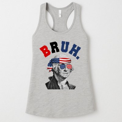 4th Of July George Washington Bruh Usa Funny Festive Womens Tank Top