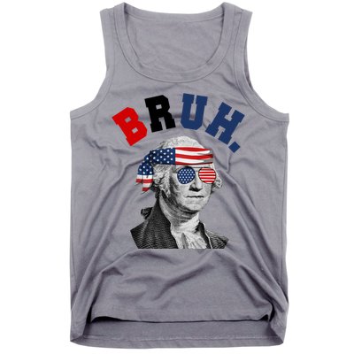 4th Of July George Washington Bruh Usa Funny Festive Tank Top