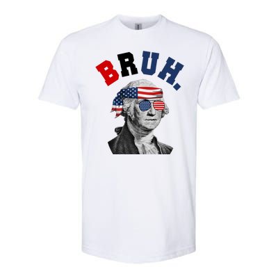 4th Of July George Washington Bruh Usa Funny Festive Softstyle® CVC T-Shirt