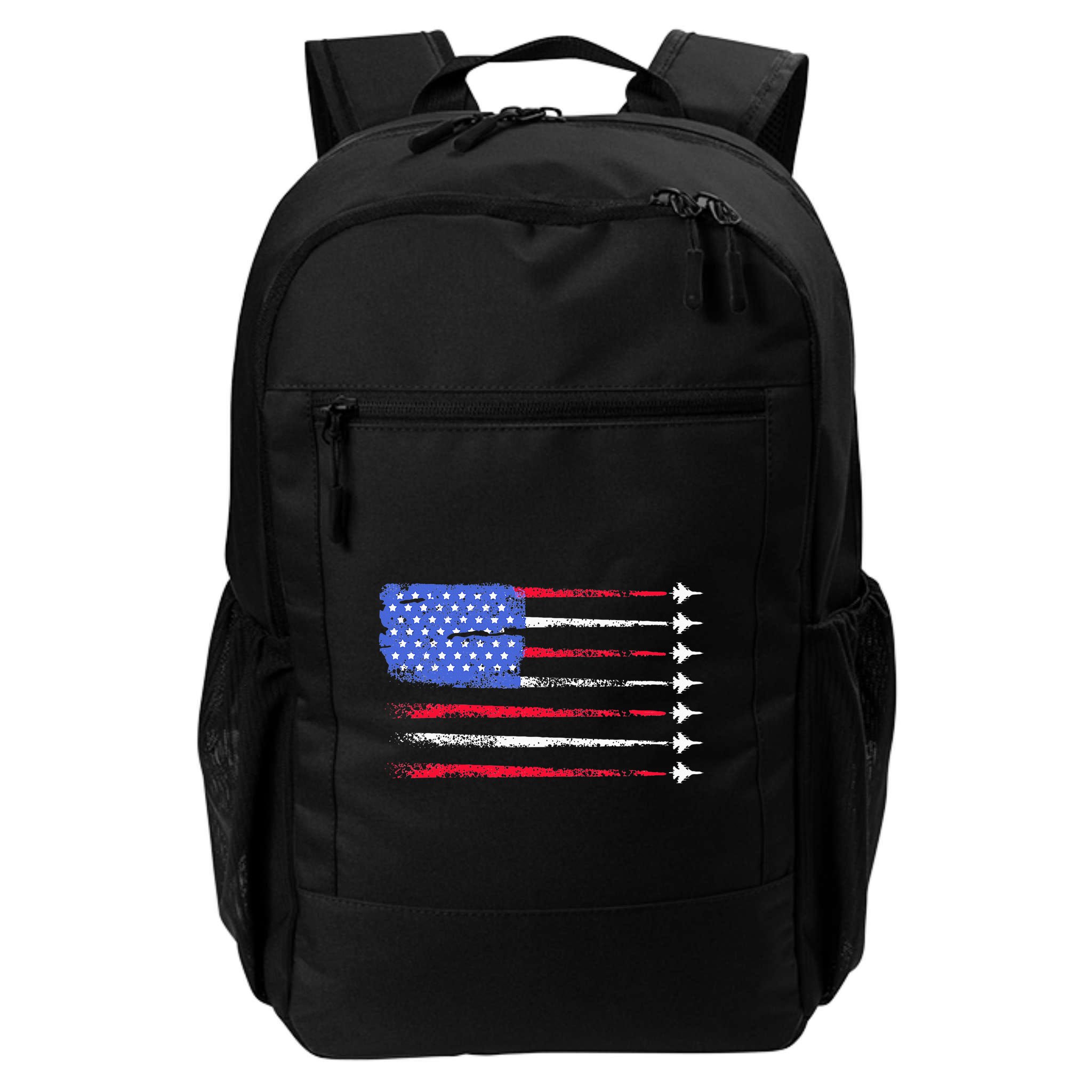 4th Of July Jet American Flag Patriotic Usa Backpack