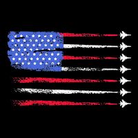4th Of July Jet American Flag Patriotic Usa Backpack