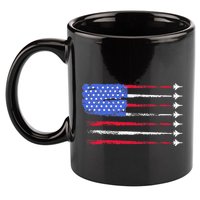 4th Of July Jet American Flag Patriotic Usa 11oz C Handle Ceramic Mug