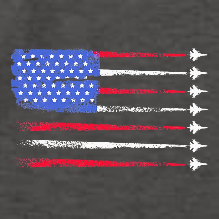 4th Of July Jet American Flag Patriotic Usa Vector Backpack