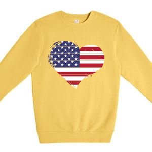 4th Of July Usa Gift Premium Crewneck Sweatshirt