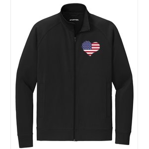 4th Of July Usa Gift Stretch Full-Zip Cadet Jacket