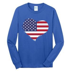 4th Of July Usa Gift Tall Long Sleeve T-Shirt