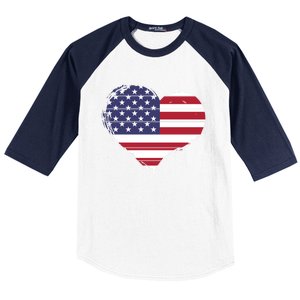 4th Of July Usa Gift Baseball Sleeve Shirt