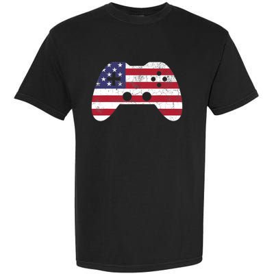 4th Of July T Video Game Gamer Boy USA Garment-Dyed Heavyweight T-Shirt