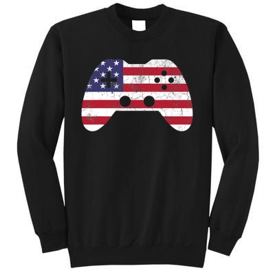 4th Of July T Video Game Gamer Boy USA Sweatshirt