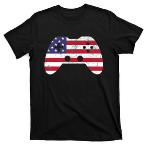 4th Of July T Video Game Gamer Boy USA T-Shirt