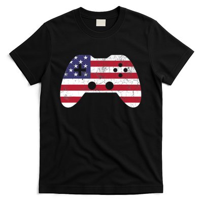 4th Of July T Video Game Gamer Boy USA T-Shirt