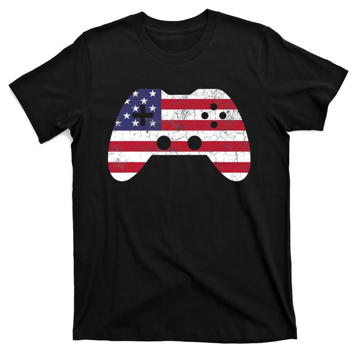 4th Of July T Video Game Gamer Boy USA T-Shirt