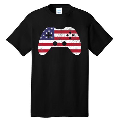 4th Of July T Video Game Gamer Boy USA Tall T-Shirt