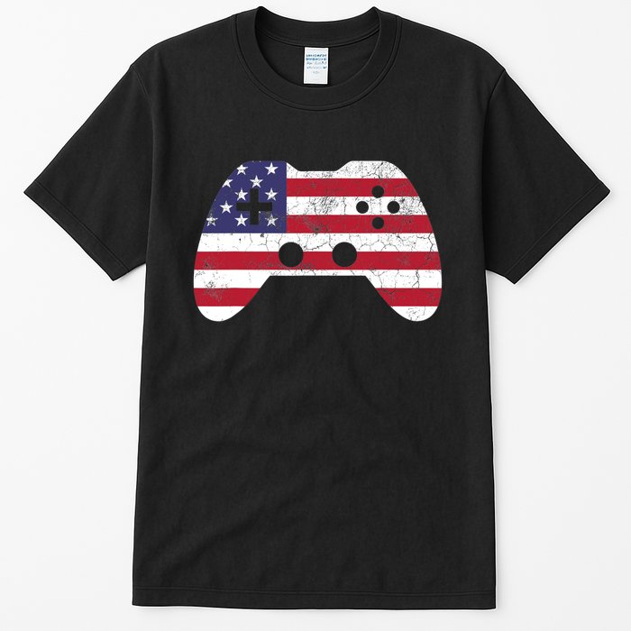 4th Of July T Video Game Gamer Boy USA Tall T-Shirt