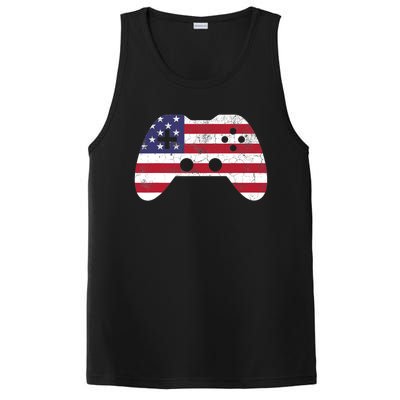 4th Of July T Video Game Gamer Boy USA PosiCharge Competitor Tank