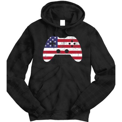 4th Of July T Video Game Gamer Boy USA Tie Dye Hoodie