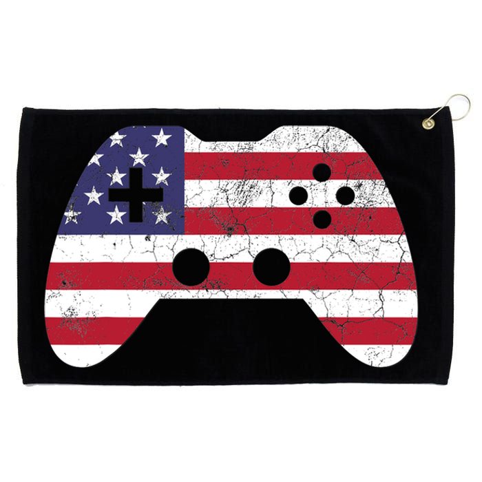 4th Of July T Video Game Gamer Boy USA Grommeted Golf Towel