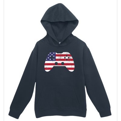 4th Of July T Video Game Gamer Boy USA Urban Pullover Hoodie