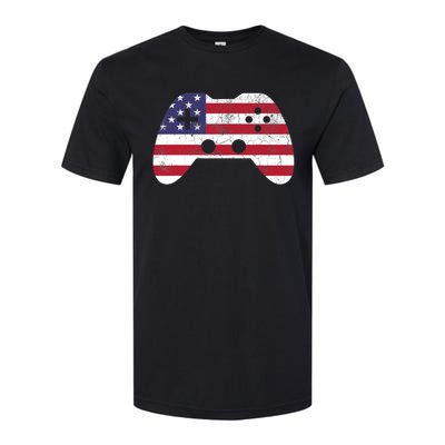 4th Of July T Video Game Gamer Boy USA Softstyle CVC T-Shirt