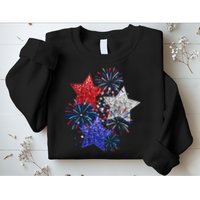 4th Of July Fireworks Stars Funny Cute 4th Of July Sweatshirt